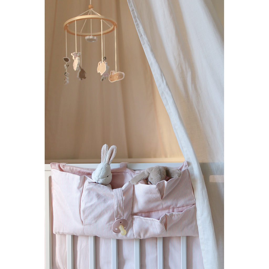 Cam Cam bed Pocket, sengelommer i stof, OCS - Classic Stripes Rose