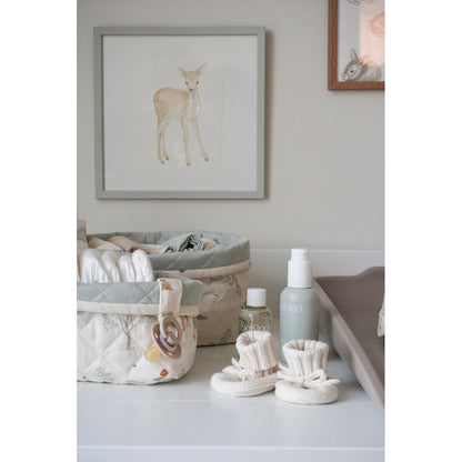 Cam Cam Quilted Storage Basket, Set of Two - OCS - Woodland