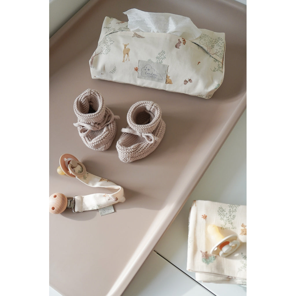 Cam Cam Printed Muslin Cloth, 2-Pack - GOTS - Woodland