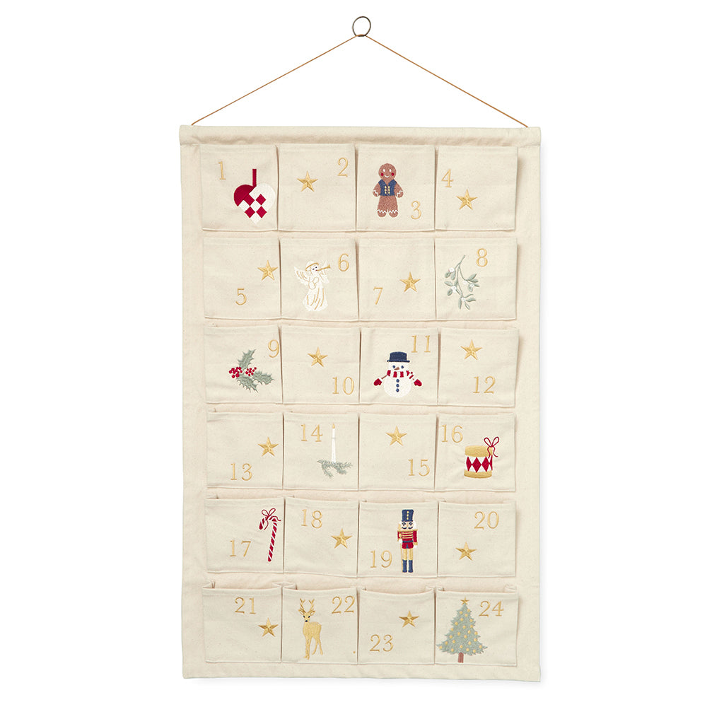 Cam Cam julekalender, Økologisk, GOTS - Beige