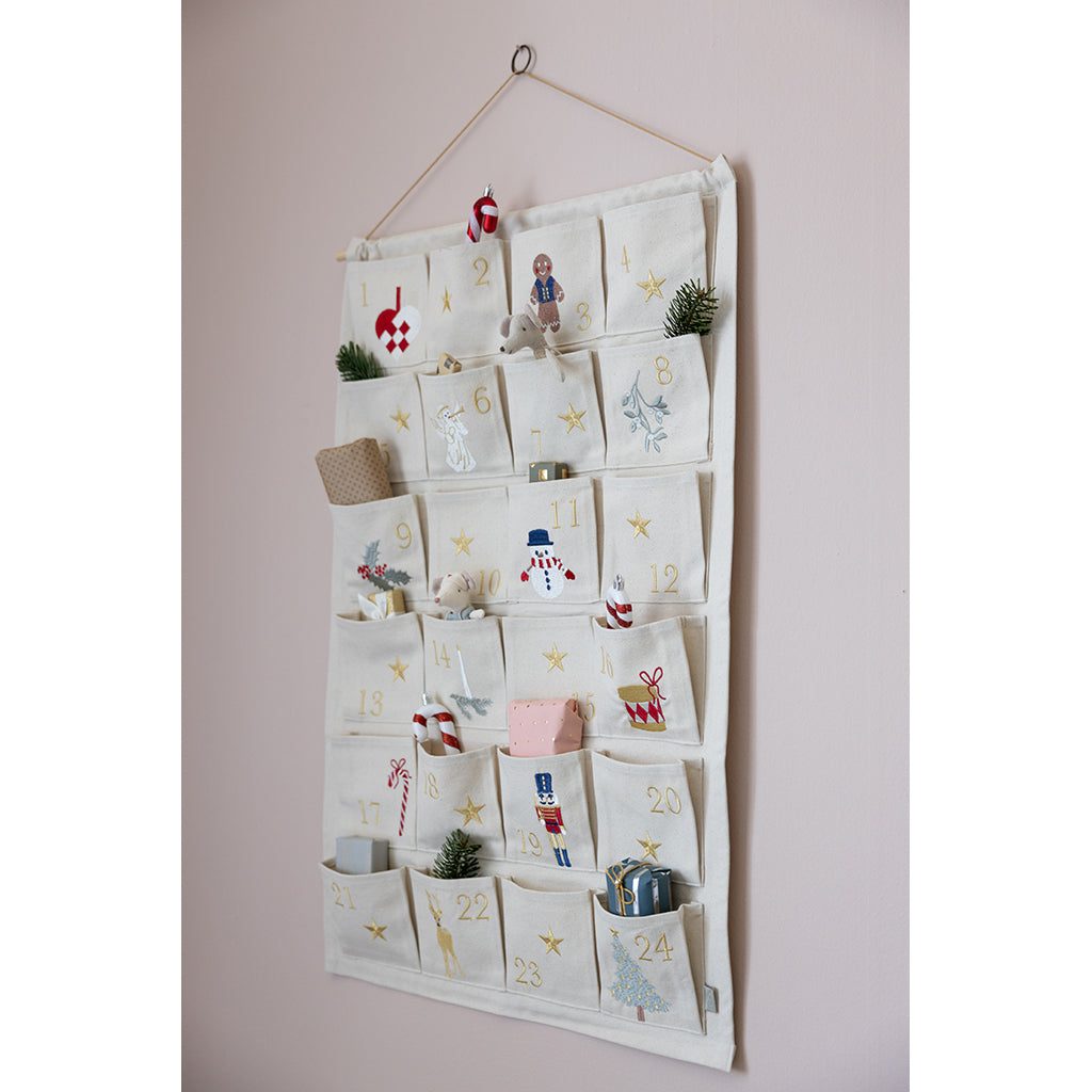 Cam Cam julekalender, Økologisk, GOTS - Beige