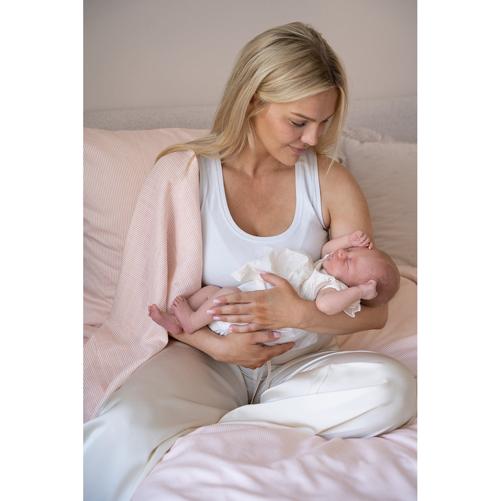 Cam Cam stofbleer, 2-pak økologisk, GOTS - Classic Stripes Rose