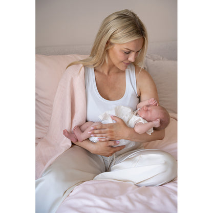 Cam Cam stofbleer, 2-pak økologisk, GOTS - Classic Stripes Rose