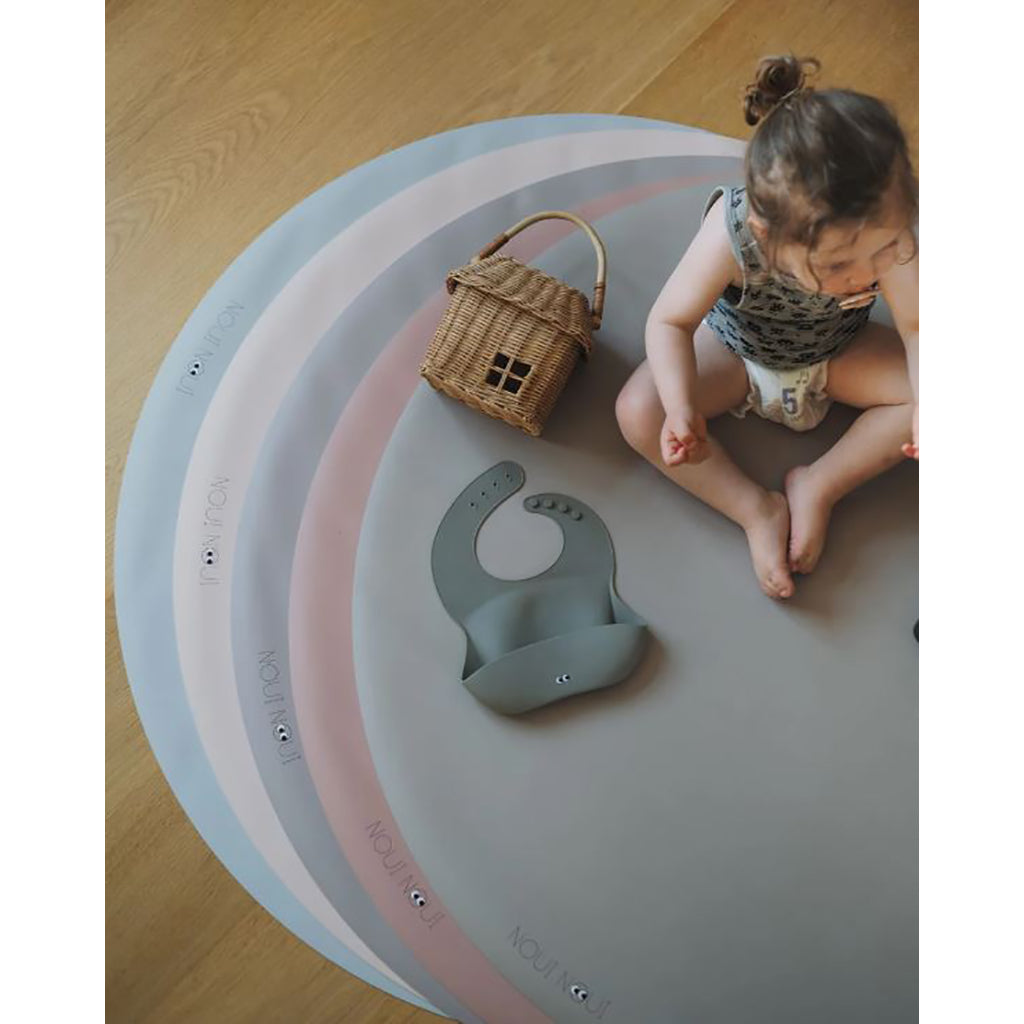 Noui Noui Floor mat, stoleunderlag, rundt - Grey Powder