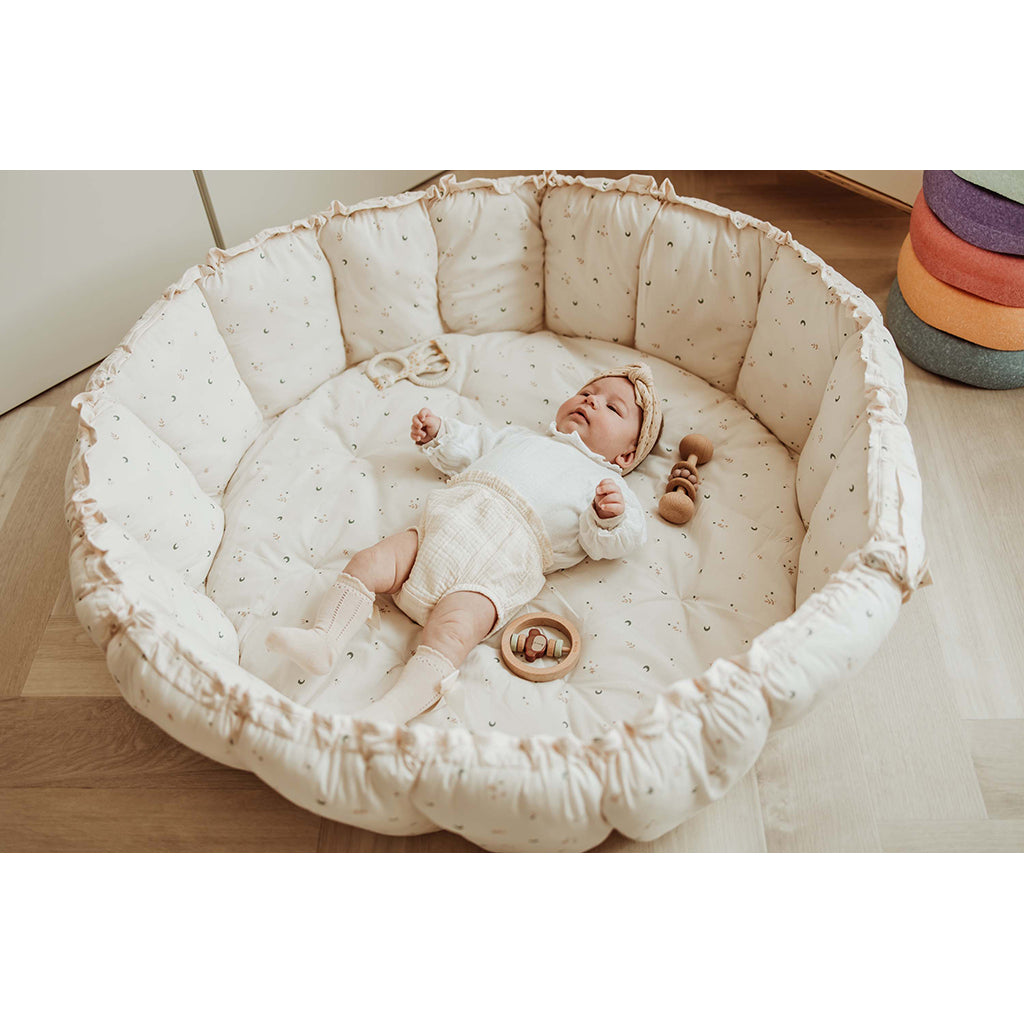 Play&amp;Go Coco Moon, Tre-i-ét Baby Blanket, Organic - Bloom Moon