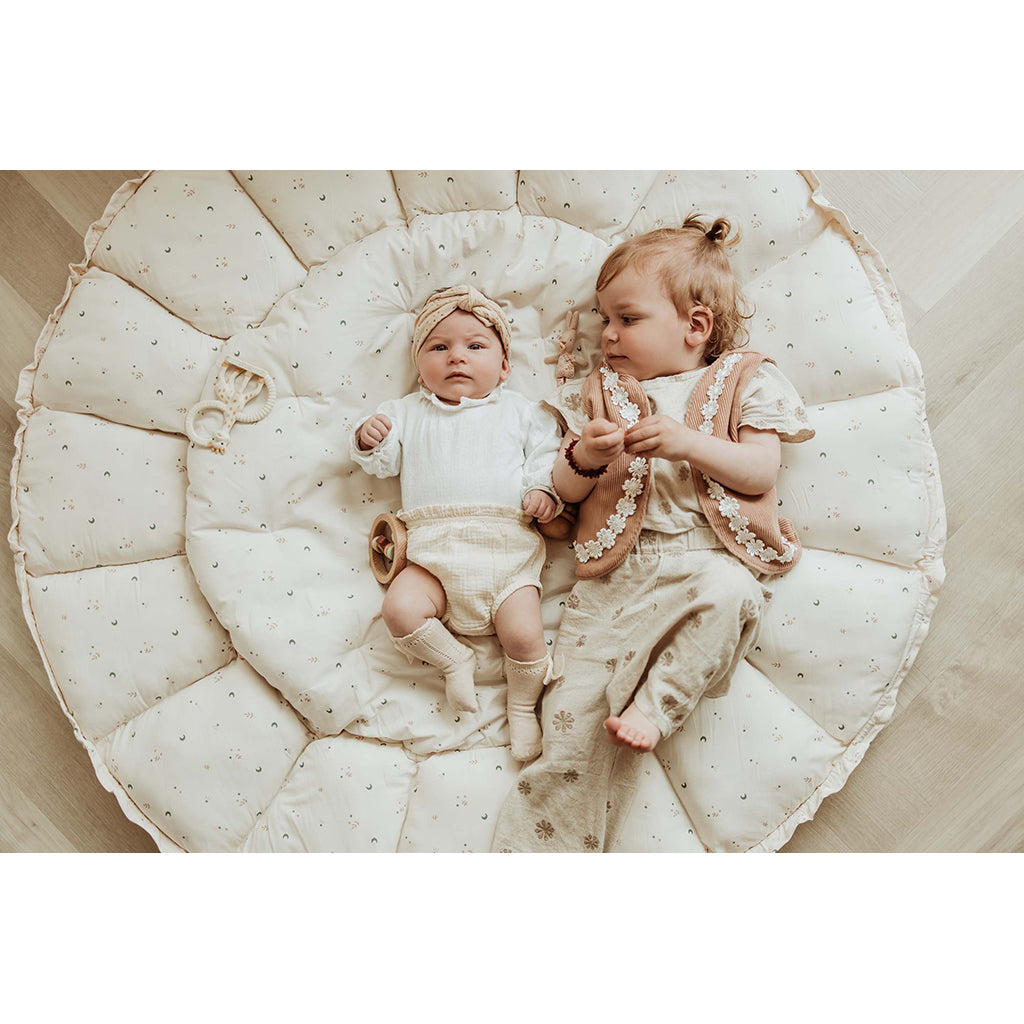 Play&amp;Go Coco Moon, Tre-i-ét Baby Blanket, Organic - Bloom Moon
