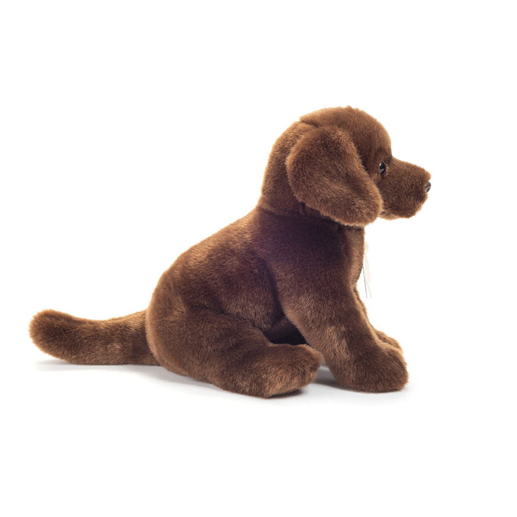 Teddy Hermann bamse, Siddende Labrador, brun -  25 cm