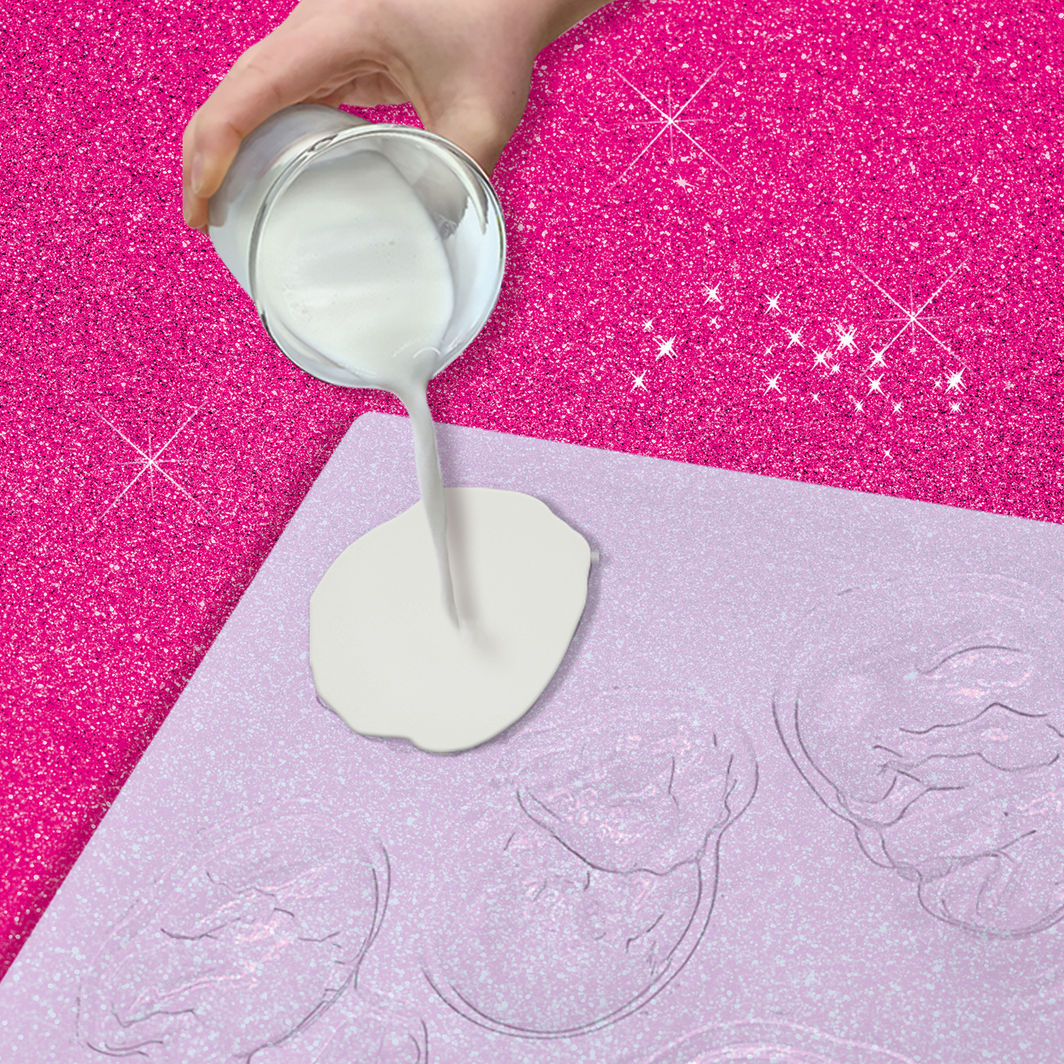 SES Creative Pour &amp; Paint in Plaster, Unicorn Babies