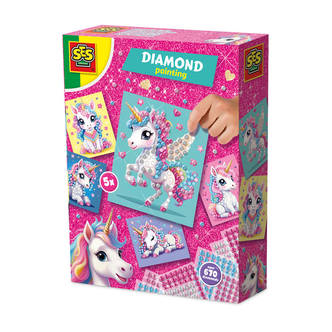 SES Creative Diamantmosaik, Enhjørning