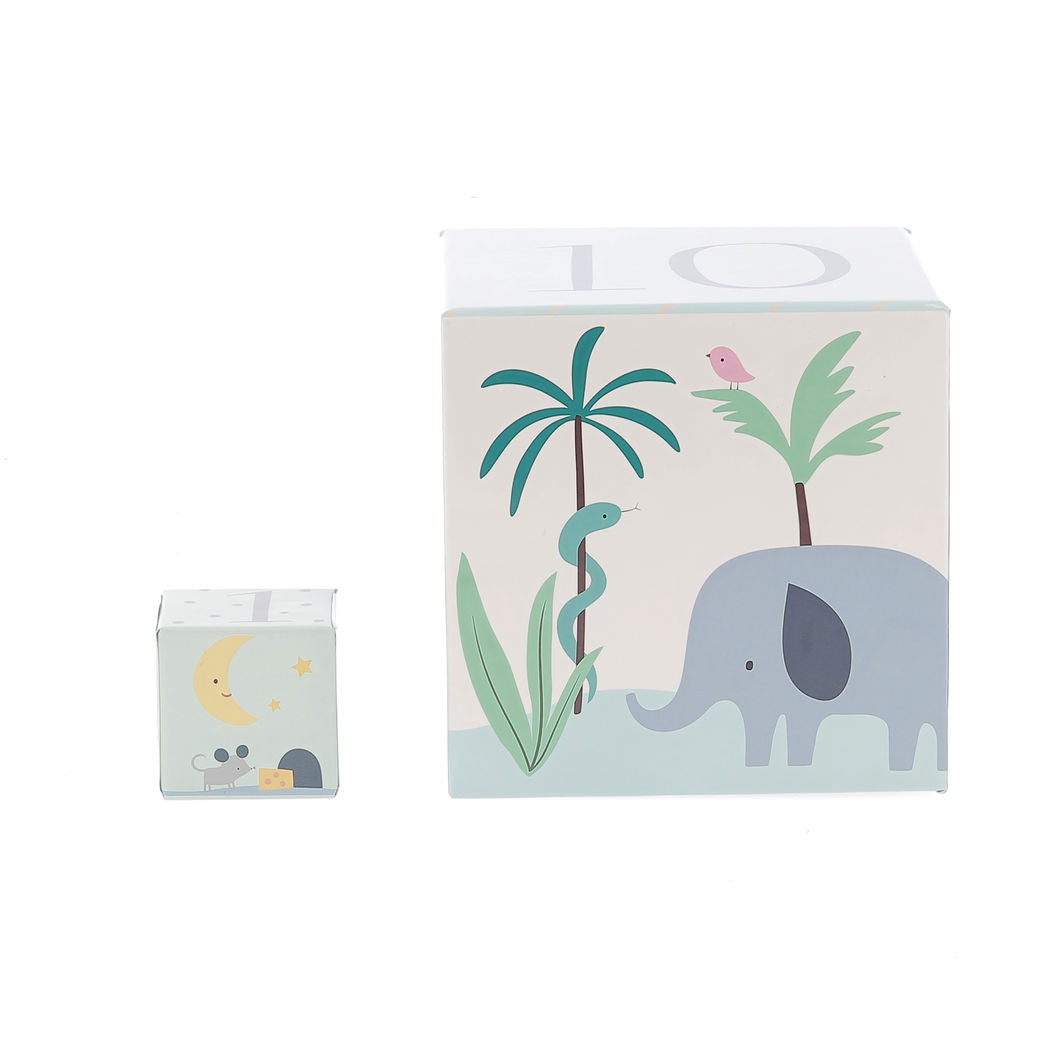 Vilac Stacking Blocks, Animals of the World