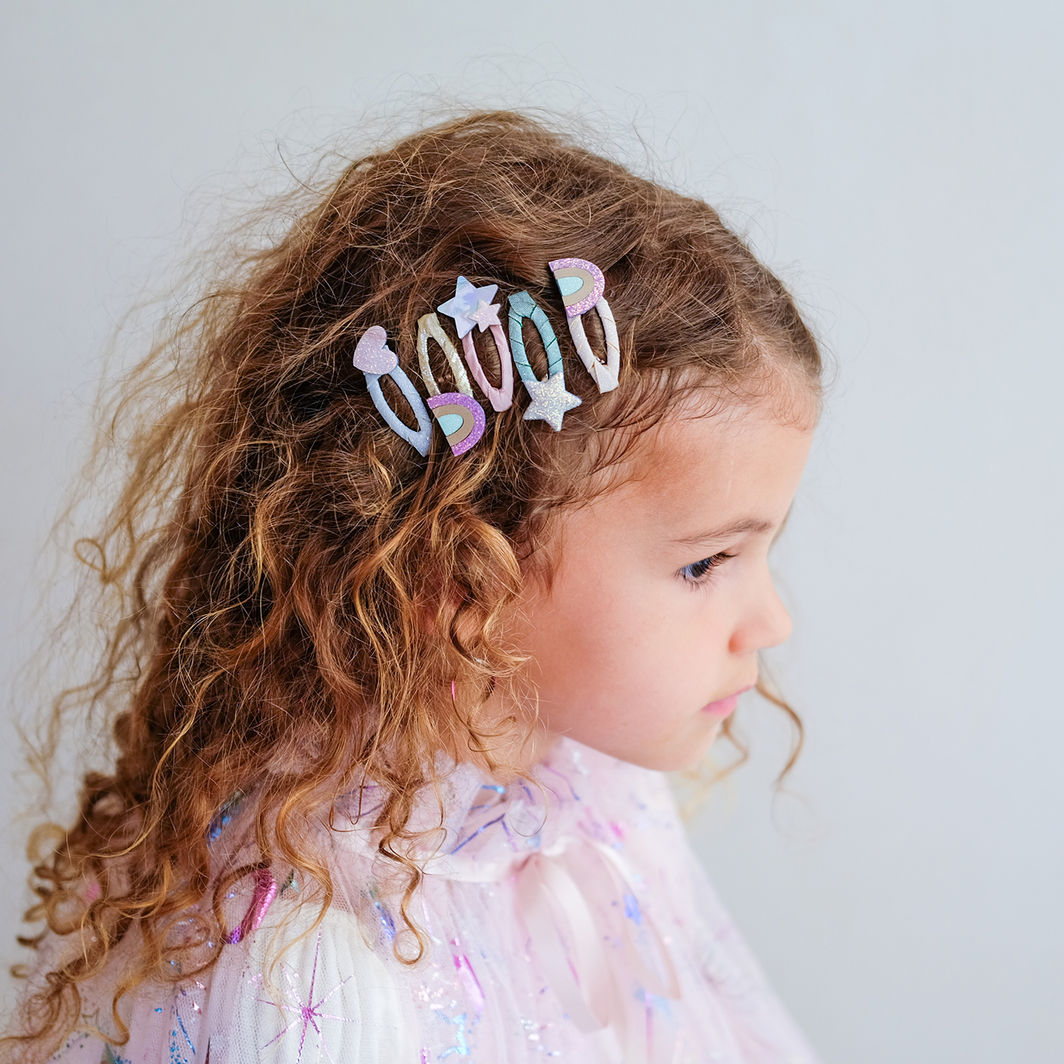 Mimi &amp; Lula 5 Hair Clips – Mini Rainbow