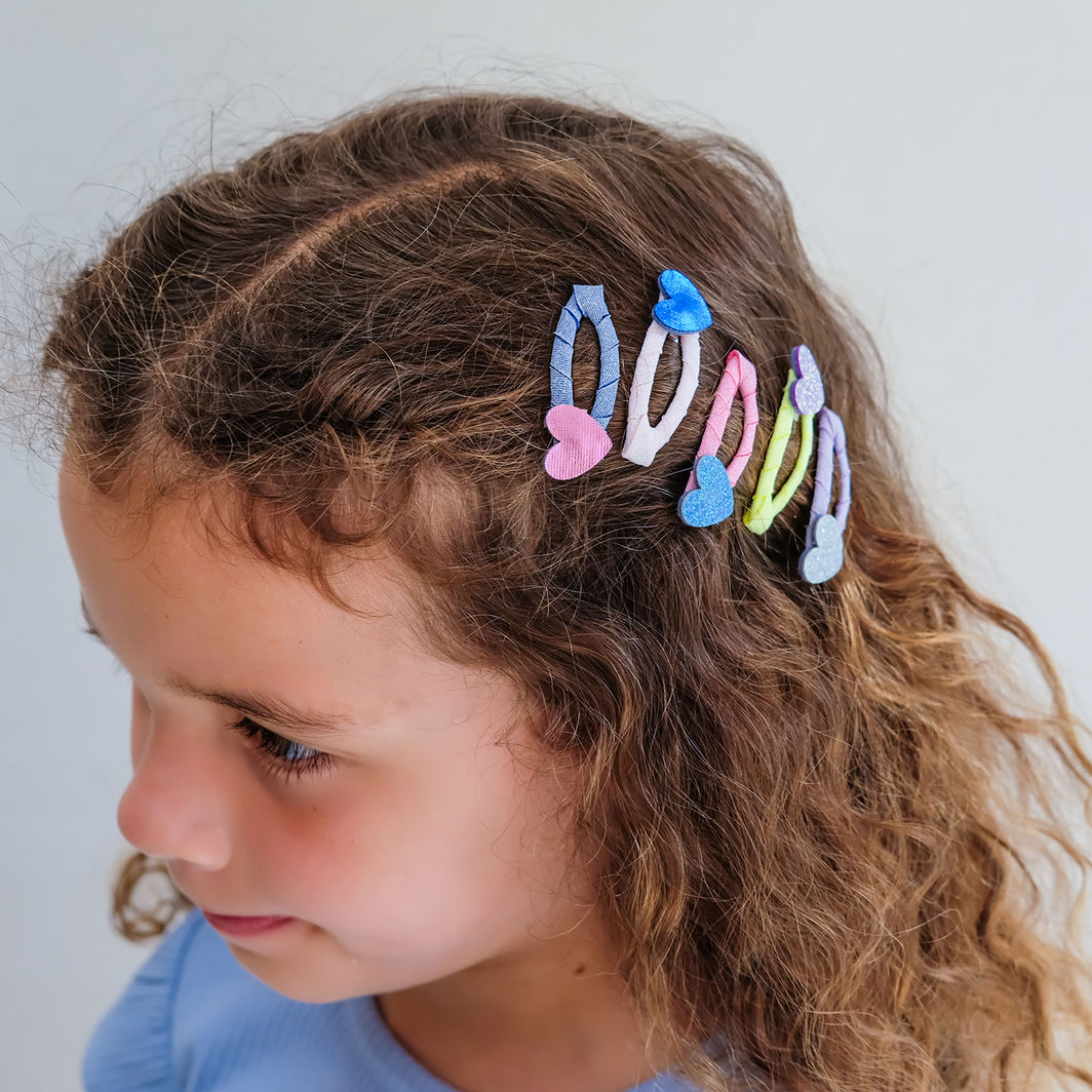 Mimi &amp; Lula 5 Hair Clips – Mini Happy Heart