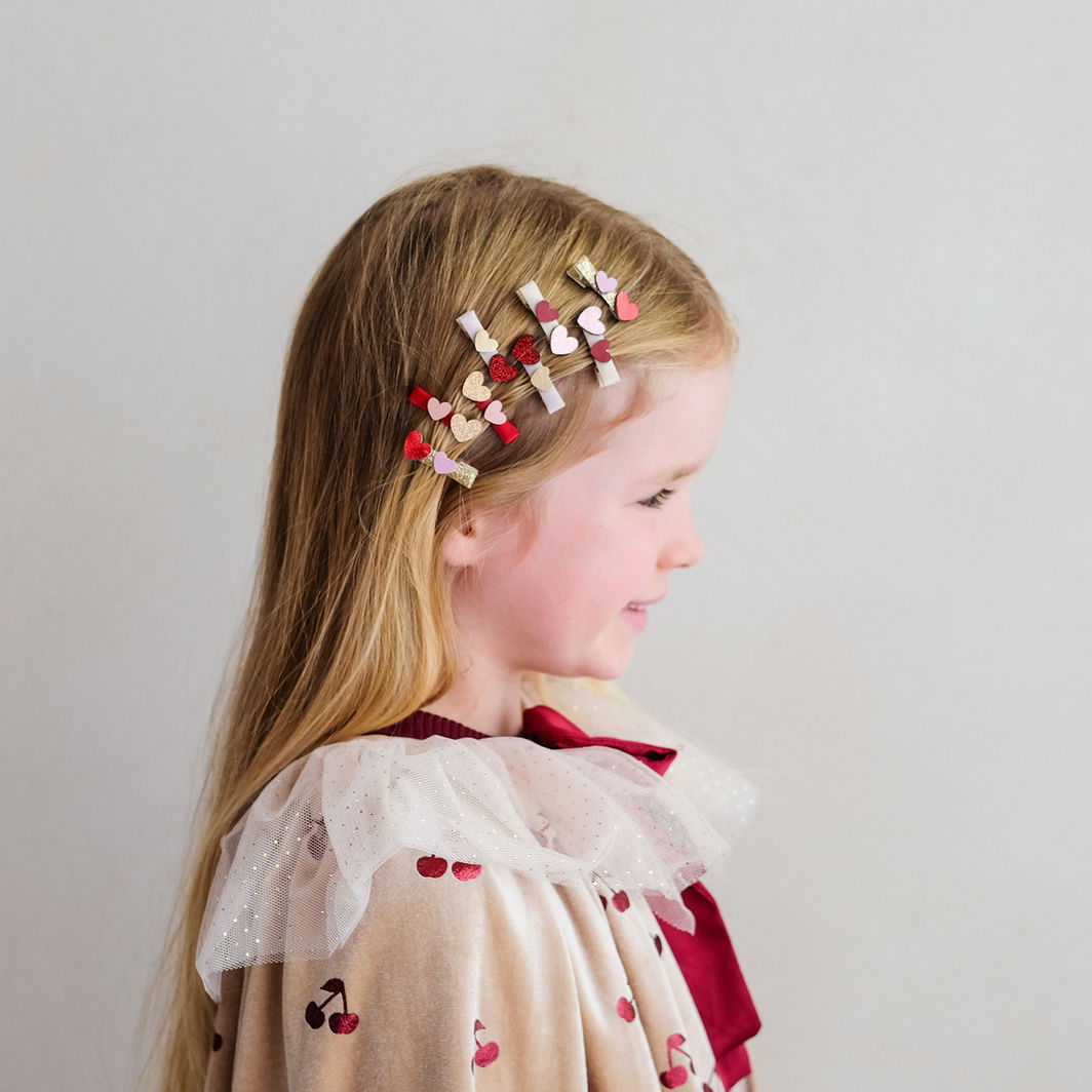 Mimi &amp; Lula 8 Hair Clips – Teeny Weeny Heart