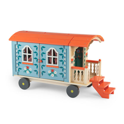 Moulin Roty Husvogn med møbler, Les Minouchkas