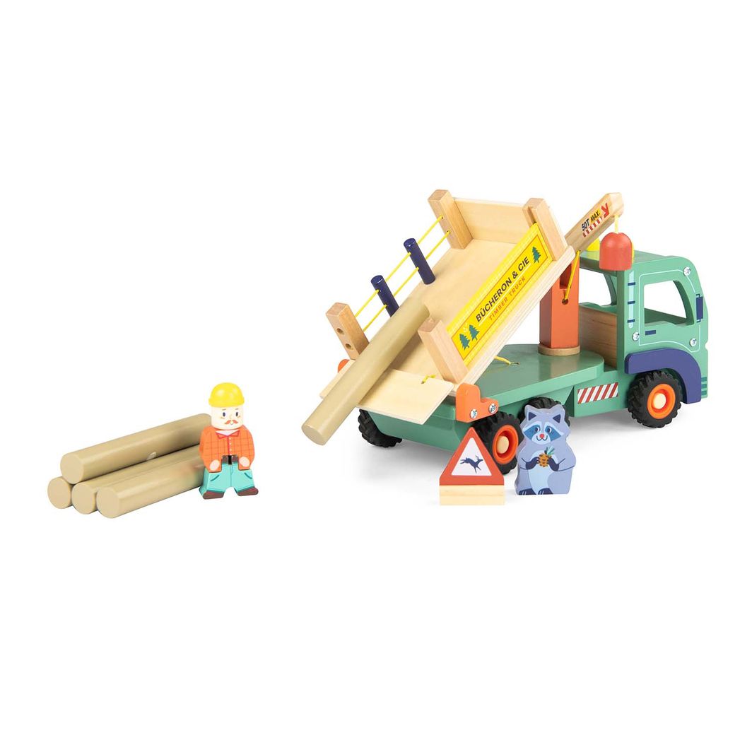 Moulin Roty Wooden Truck, Forest Wagon - Avenue du Moulin