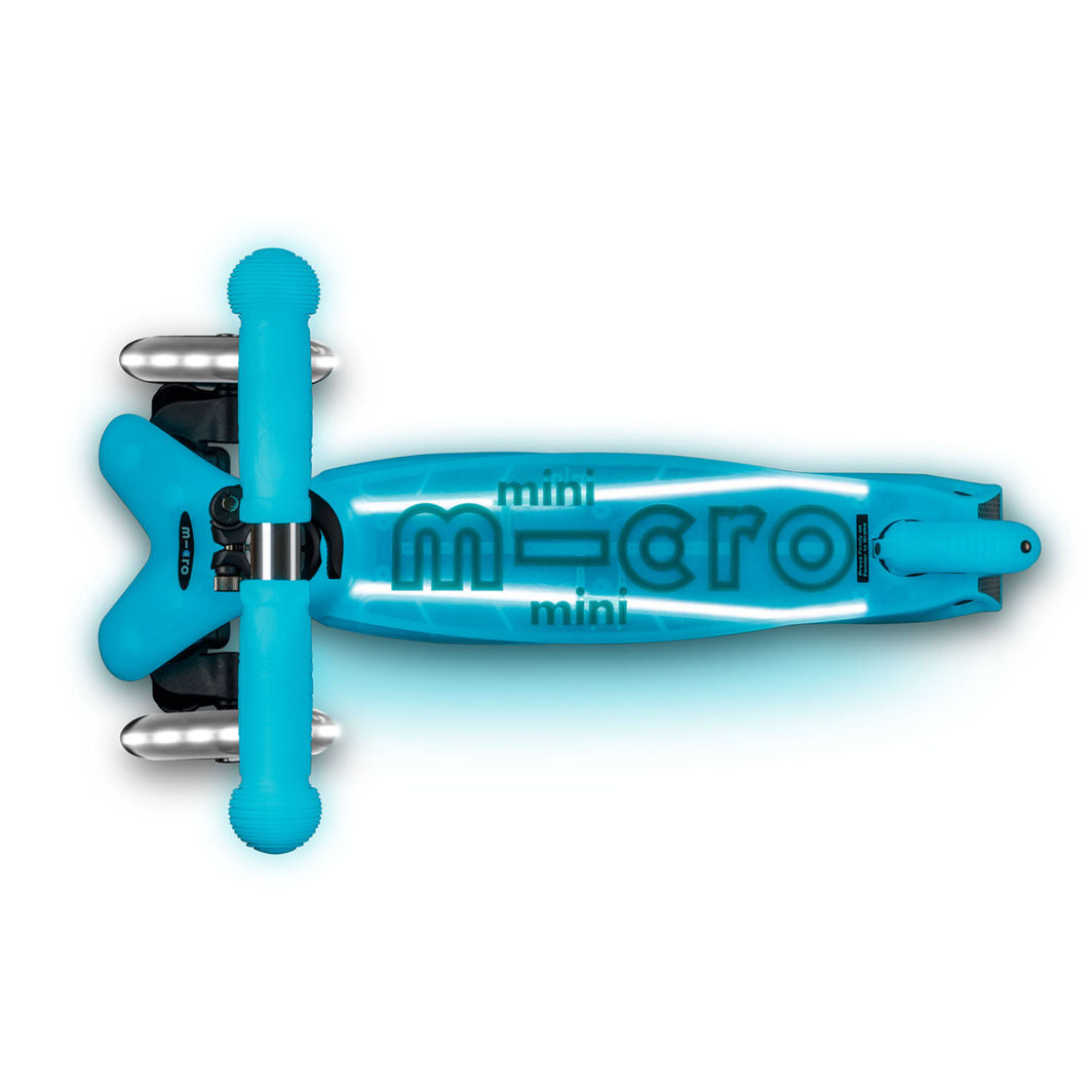Micro Scooter, Mini Deluxe Glow LED Plus - Glacier Aqua