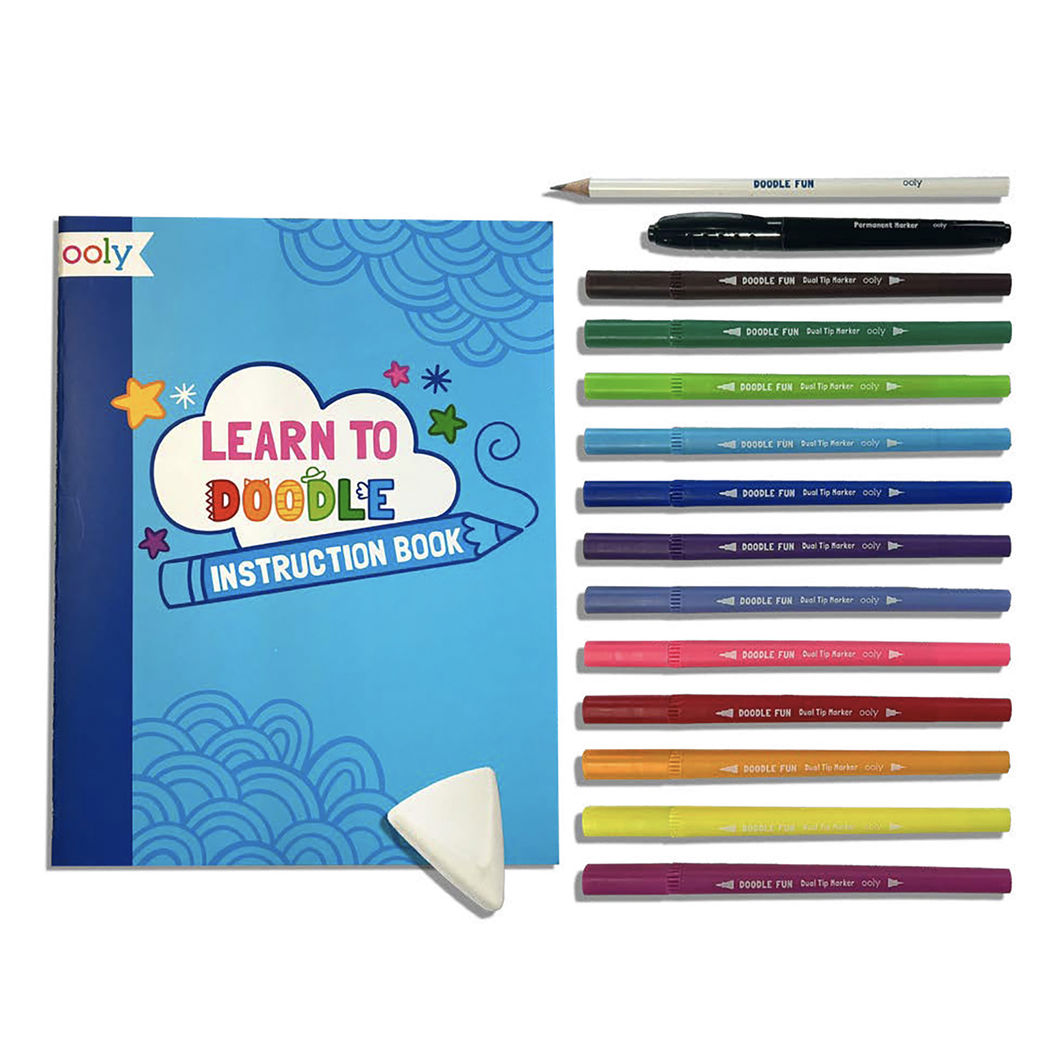 OOLY Draw and Color Activity Set, Learn to Draw - Doodle Fun