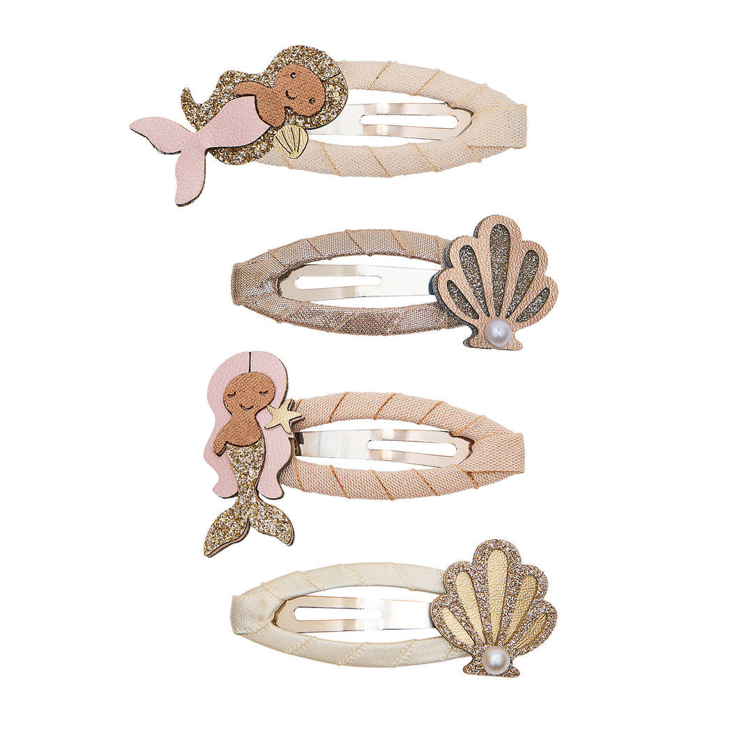 Mimi &amp; Lula - 4 hårspænder - Mermaid Ocean Pearl