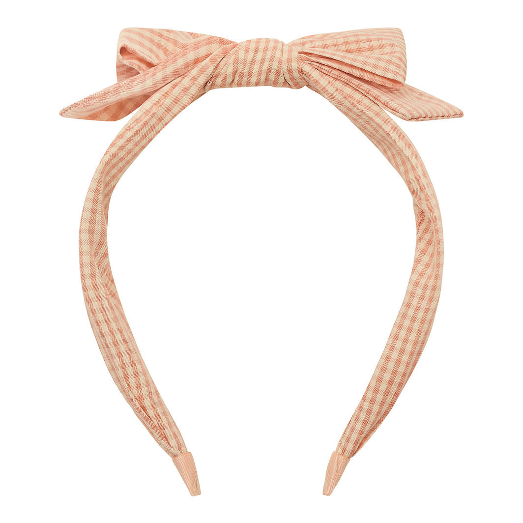 Mimi &amp; Lula hårbøjle, Gingham Peaches and Cream