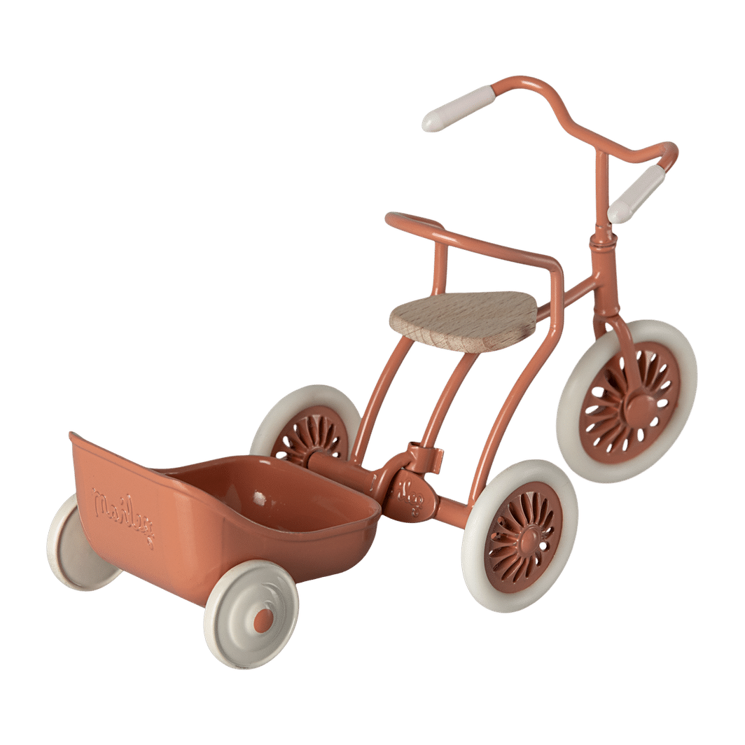 Maileg Bike Wagon for Mouse, Coral