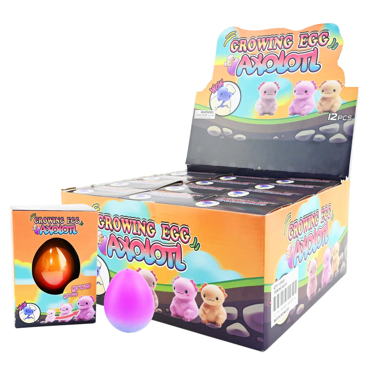 Robetoy Growing Egg, Gro din egen Axolotl - 6 cm