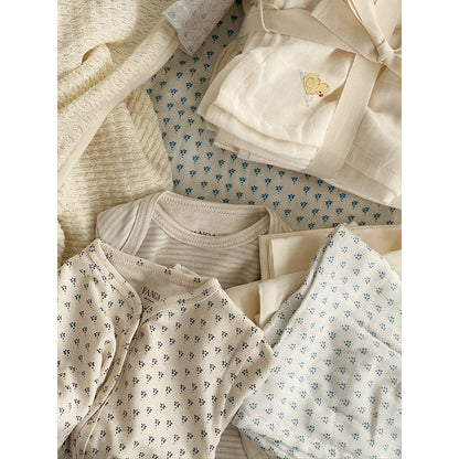 Fanga Fontana Bellini stofble, økologisk muslin, 3-pak - Punto blue