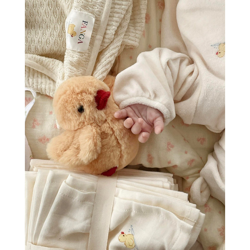 Fanga Fontana Organic Muslin Cloth, 10-Pack - Antique White