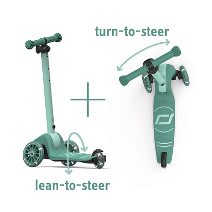 Scoot and Ride Highway Kick 3S, løbehjul - LED Forest