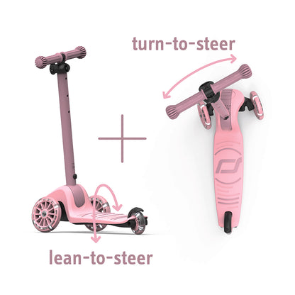 Scoot and Ride Highway Kick 3S, Scooter - LED Rose