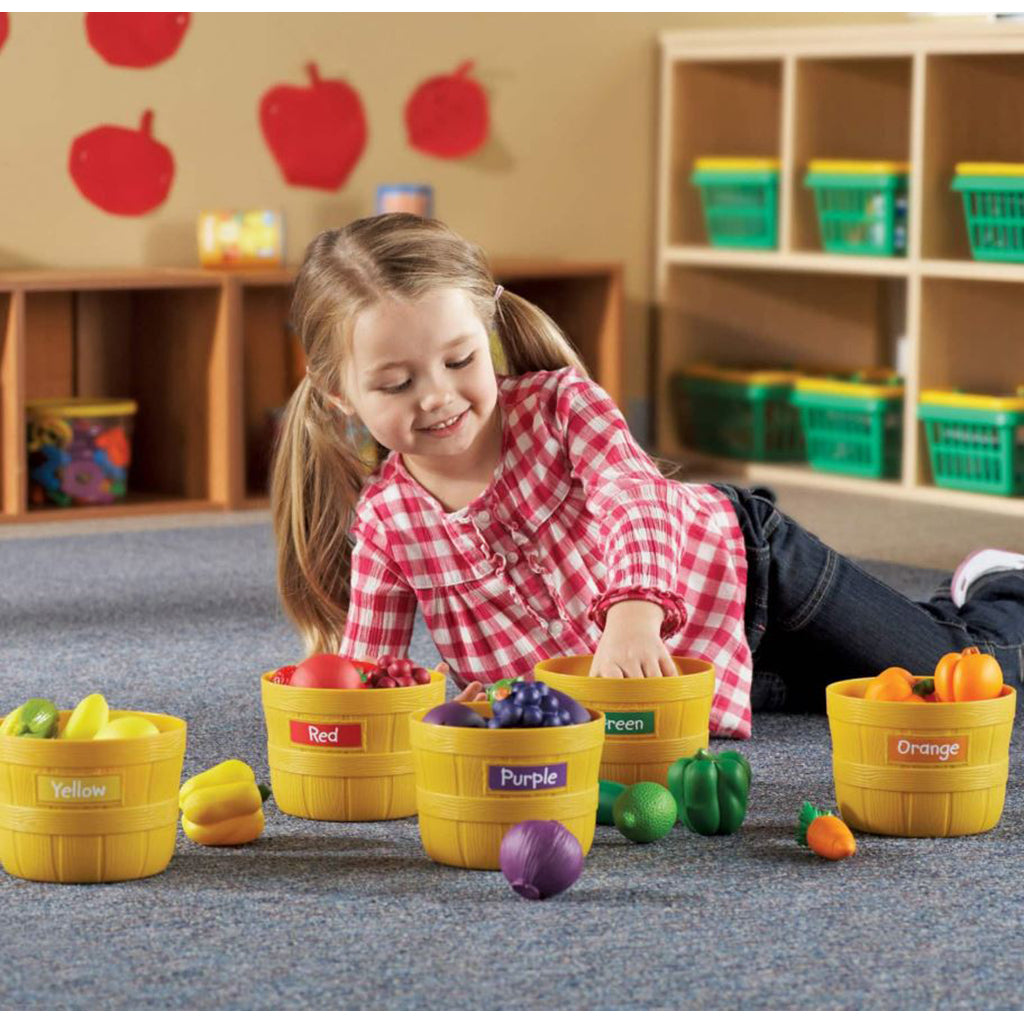 Learning Resources, Lær om farver - Sorteringssæt m. grøntssager og frugter