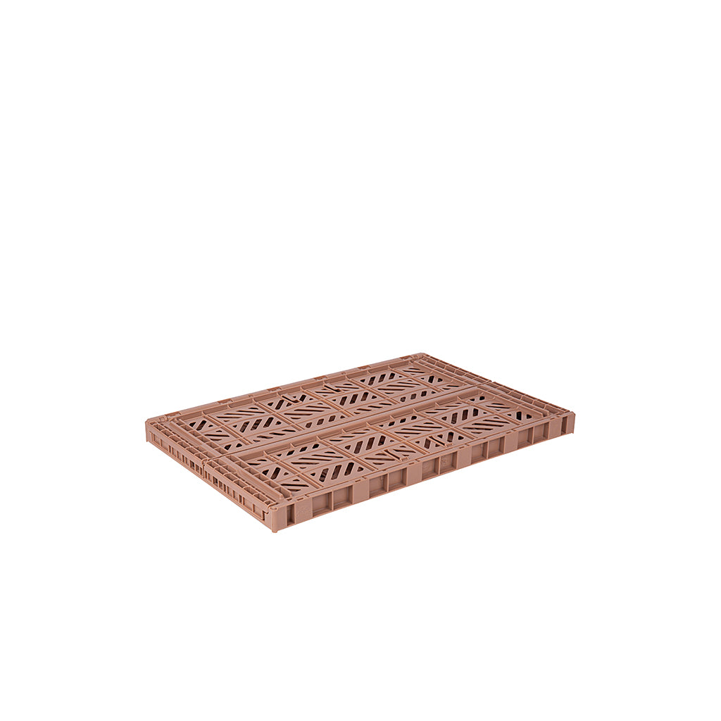 Aykasa Maxi Folding Crate, Warm Taupe