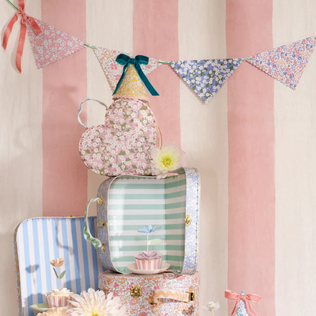 Meri Meri x Liberty guirlande, Bølgekant - 3,4 m