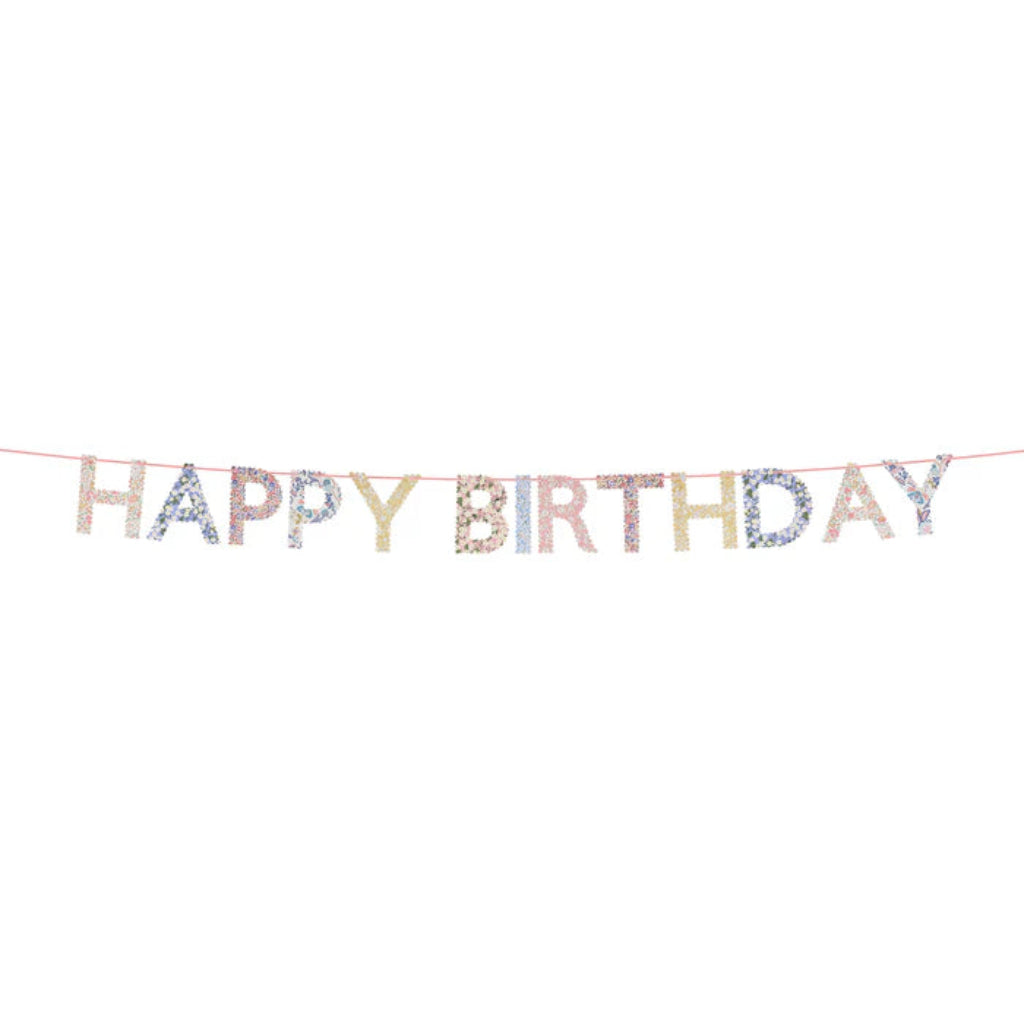 Meri Meri x Liberty guirlande, Happy Birthday