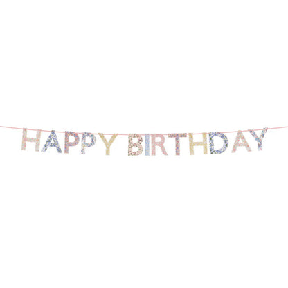 Meri Meri x Liberty guirlande, Happy Birthday