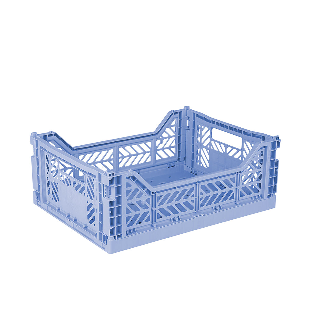 Aykasa Midi Folding Crate, Baby Blue