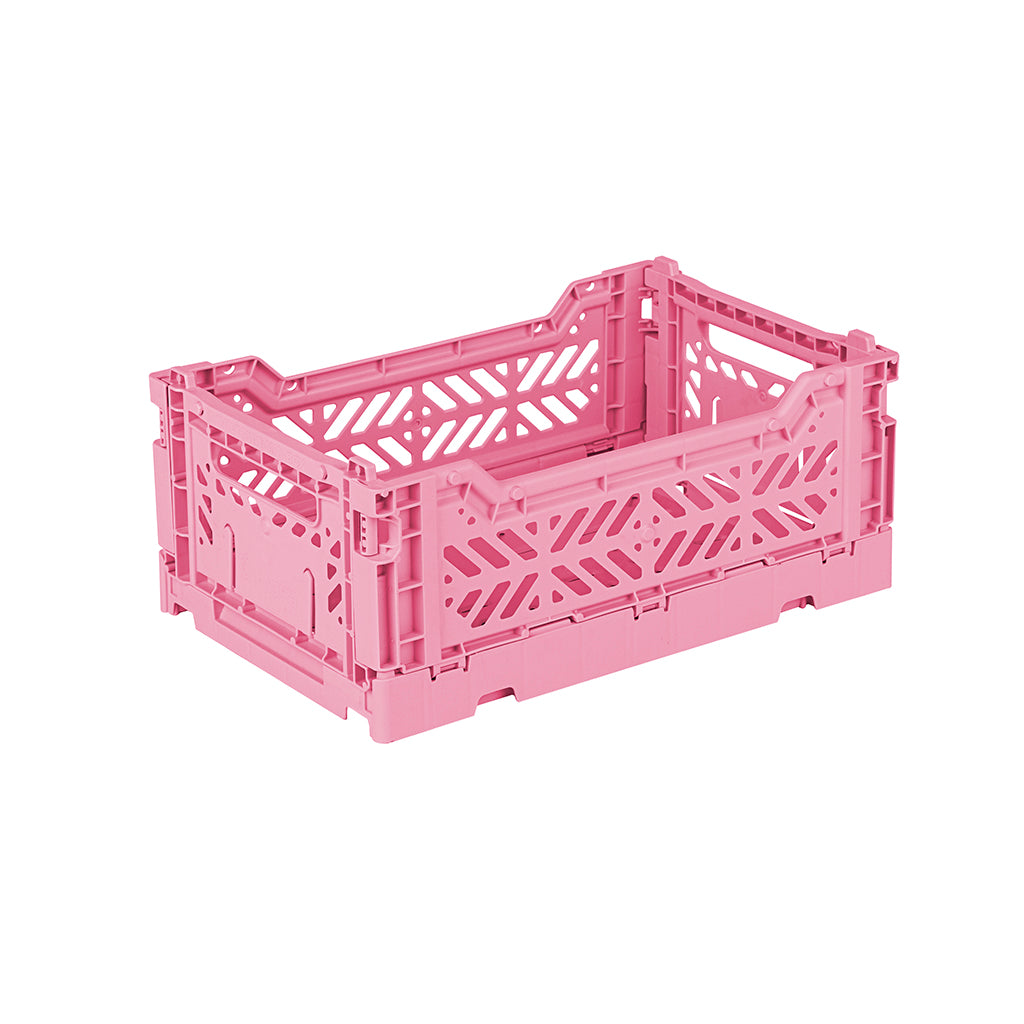 Aykasa Mini Folding Crate, Baby Pink