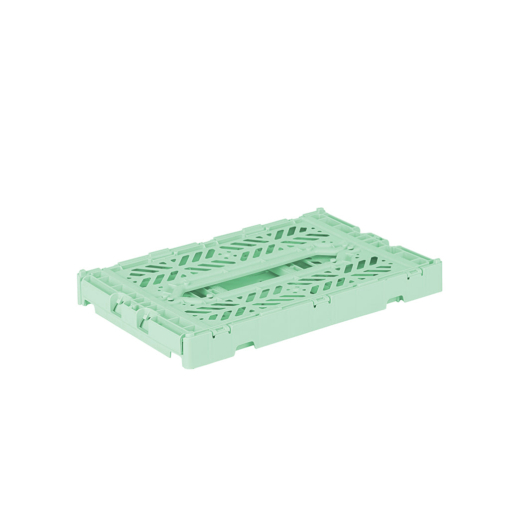 Aykasa Mini Folding Crate, Warm Mint