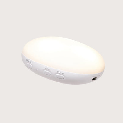 Moonie 2.0, Organic Humming Bunny with Pink Noise and Lamp - Cappuccino