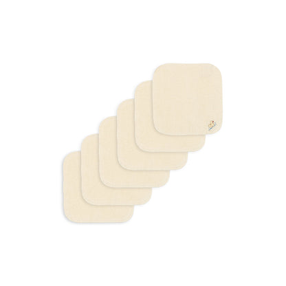 Fanga Fontana Figo Terry vaskeklud, GOTS, 6-pak - Antique white