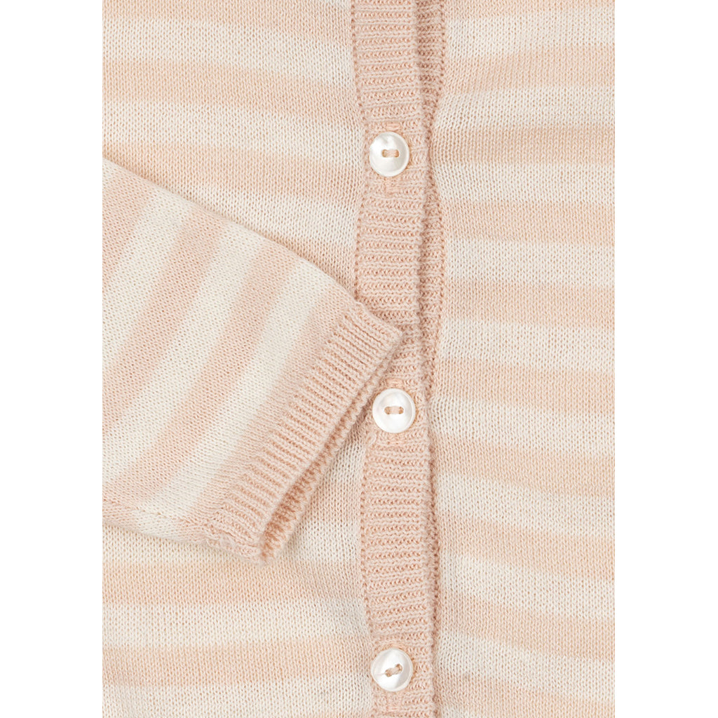 Fanga Fontana Venti Baby Cardigan, Organic, Cameo Rose - Size 1-9 Months