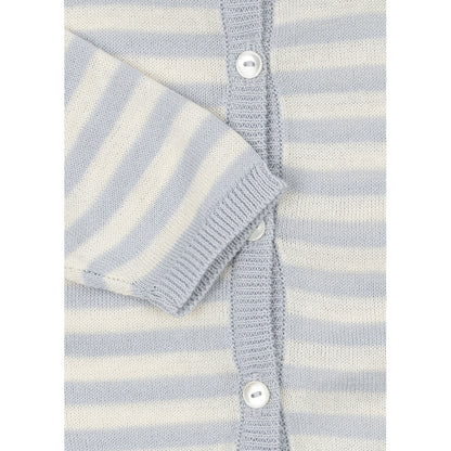Fanga Fontana Venti Baby Cardigan, Organic, Gray Dawn – Ages 1–9 months