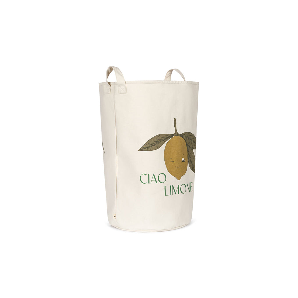 Konges Sløjd Fabric Storage Basket Set with 2 Sizes - Ciao Limone