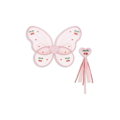 Konges Sløjd Fairy Costume, Butterfly Wings and Magic Wand - Mellow Rose