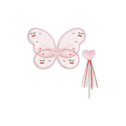 Konges Sløjd Fairy Costume, Butterfly Wings and Magic Wand - Mellow Rose