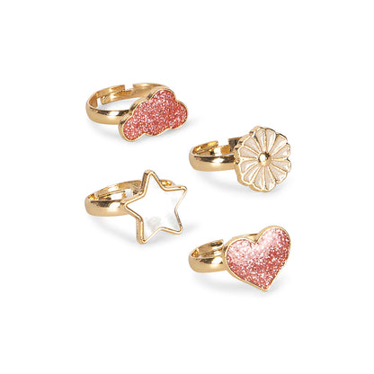 Konges Sløjd Finger Rings, Set of 12 Pieces - Multi-color