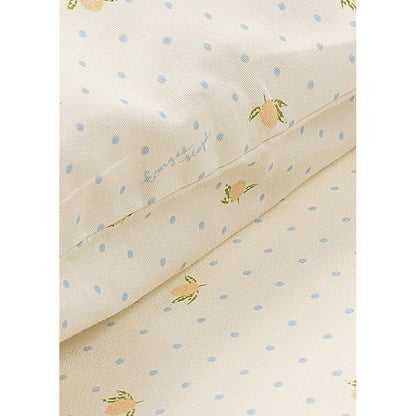 Konges Sløjd Adult Bedding Set, Organic GOTS Certified – Lemon Dot