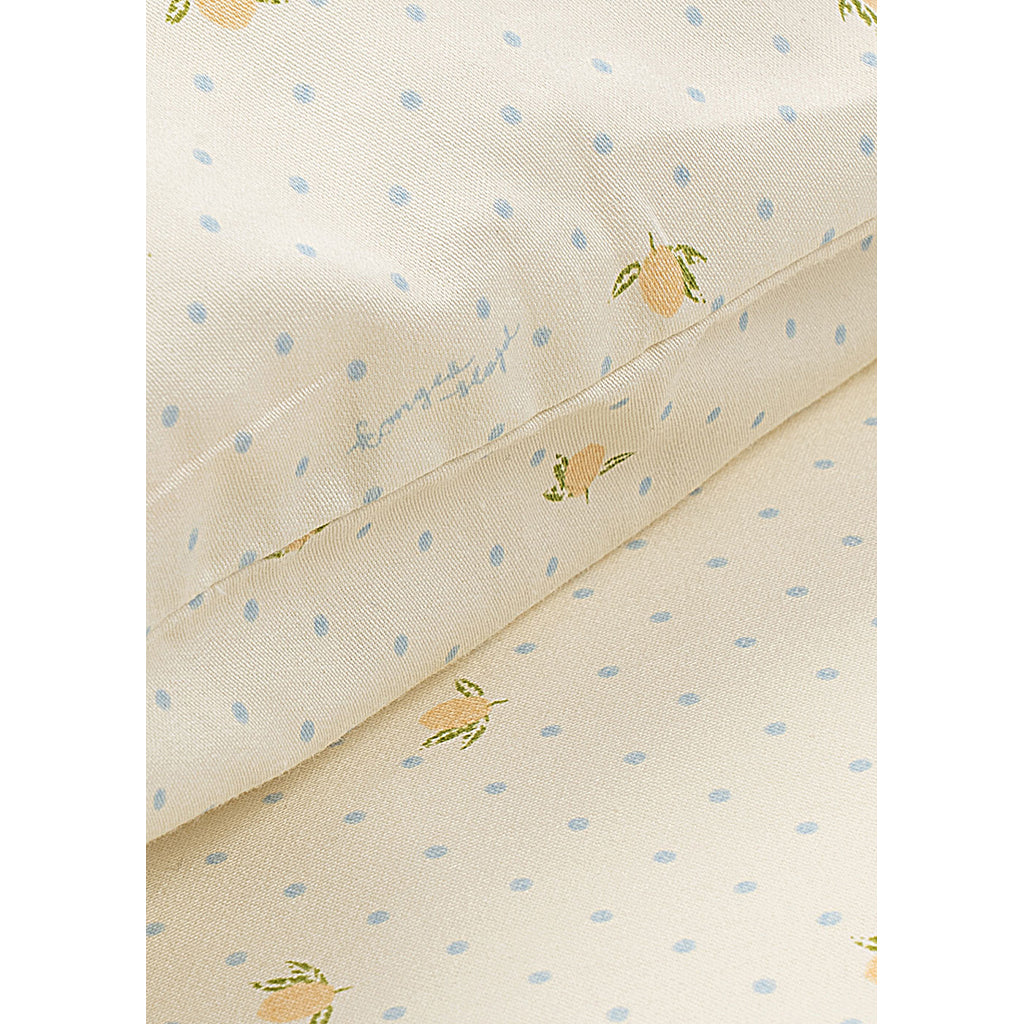 Konges Sløjd Junior Bedding, Organic GOTS - Lemon Dot