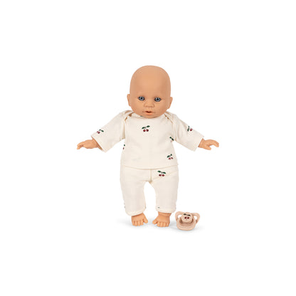 Konges Sløjd Poppy Doll Set with Doll and Stroller, Pink Check