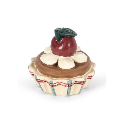 Konges Sløjd mini bamse i æske, Tiny teddy birthday - Cherry