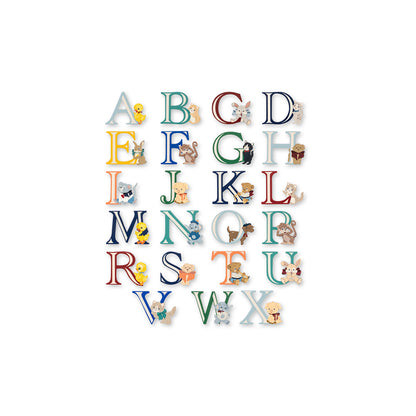 Konges Sløjd ABC bogstaver til dør - minus Æ, Ø og Å
